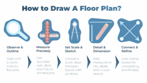 How to draw a floor plan in 5 MINUTES? [DIY Visual Guide]