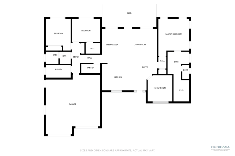 Floor plan without dimensions
