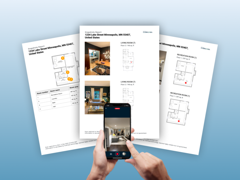 Snapshot Report with detailed Floor Plan Location