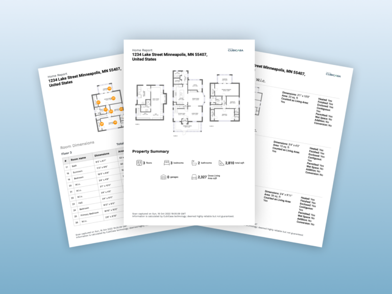 Home Report with all property data