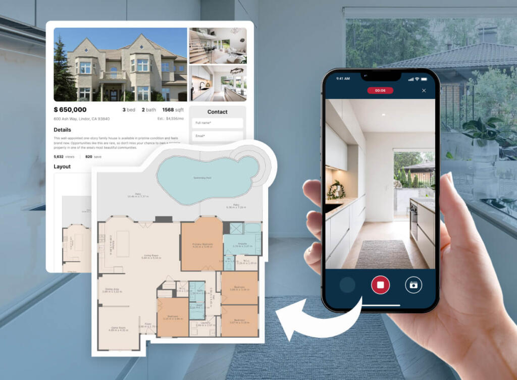 from a smartphone scan, to a floor plan ready to use on a listing